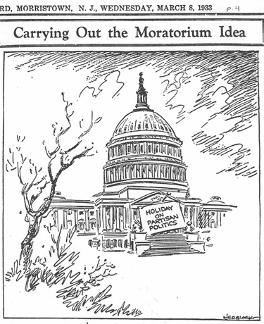 March 8, 1933 Political Cartoon, 